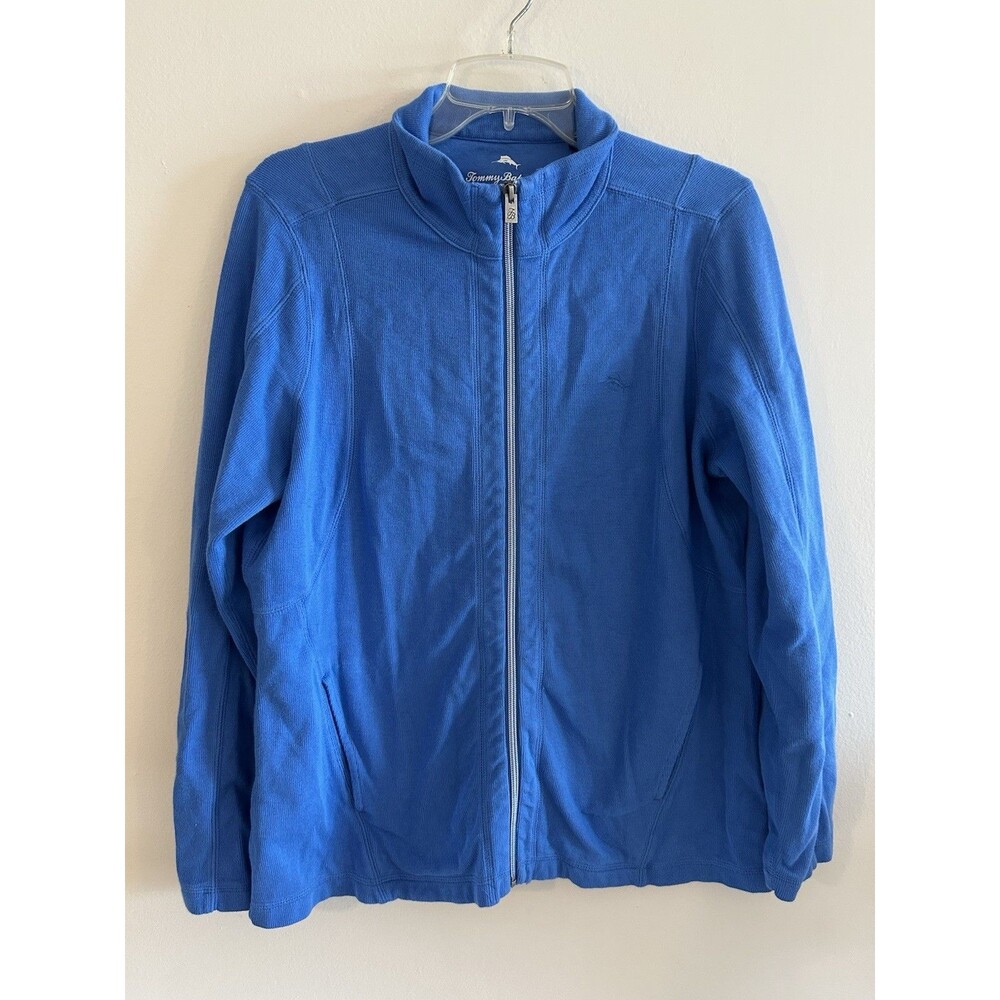 Tommy Bahama Jacket Womens Full Zip Long Sleeve Outdoors Blue Size L